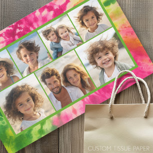 Rainbow Stropdas-Dye - 7 Fotocollage -  Vibe Tissuepapier