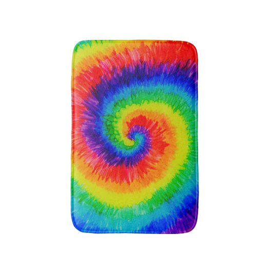 Rainbow-Stropdas-Dye-alcoholinkt Badmat (Voorkant Verticaal)