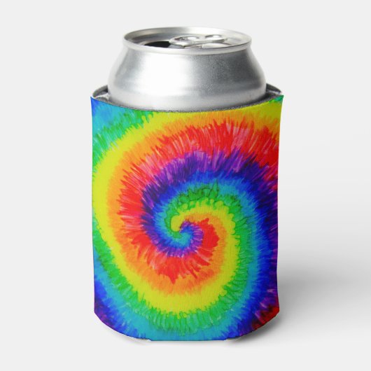 Rainbow-Stropdas-Dye-alcoholinkt Blikjeskoeler (Blikje Voorkant)