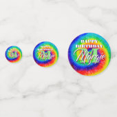 Rainbow-Stropdas-Dye-alcoholinkt Confetti (Voorkanten)