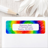 Rainbow-Stropdas-Dye-alcoholinkt Etiket (Insitu)