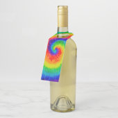 Rainbow-Stropdas-Dye-alcoholinkt Flessenhanger (Schuin)