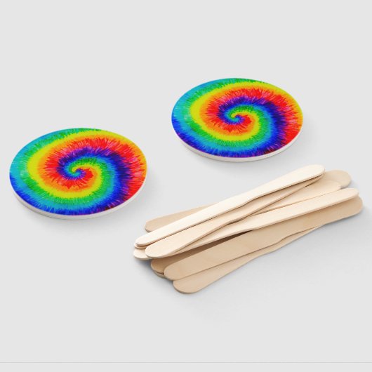 Rainbow-Stropdas-Dye-alcoholinkt Handwaaier (Niet-gemonteerd)