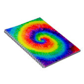 Rainbow-Stropdas-Dye-alcoholinkt Notitieboek (Rechterzijde)