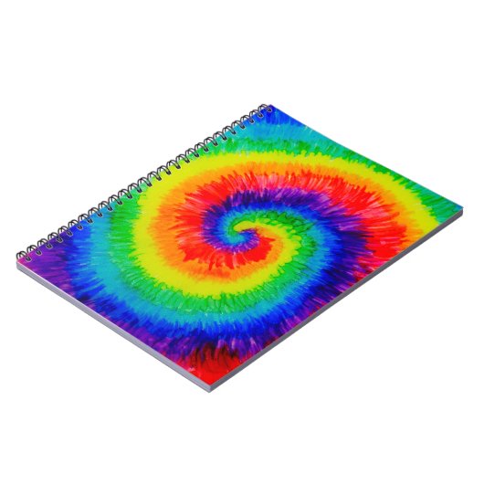 Rainbow-Stropdas-Dye-alcoholinkt Notitieboek (Linkerzijde)