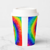 Rainbow-Stropdas-Dye-alcoholinkt Papieren Bekers (Links)