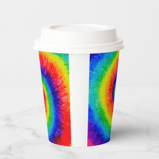 Rainbow-Stropdas-Dye-alcoholinkt Papieren Bekers (Links)