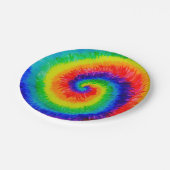 Rainbow-Stropdas-Dye-alcoholinkt Papieren Bordje (Gekanteld)