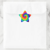 Rainbow-Stropdas-Dye-alcoholinkt Ster Sticker (Tas)
