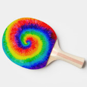 Rainbow-Stropdas-Dye-alcoholinkt Tafeltennisbatje (Zijkant)