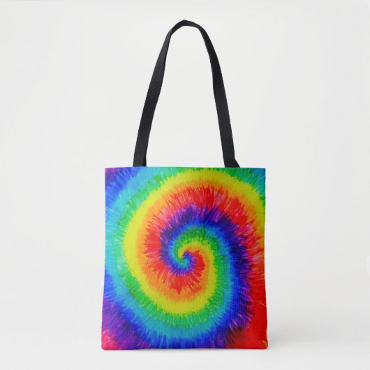 Rainbow-Stropdas-Dye-alcoholinkt Tote Bag (Voorkant)