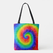 Rainbow-Stropdas-Dye-alcoholinkt Tote Bag (Achterkant)