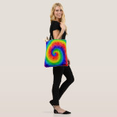 Rainbow-Stropdas-Dye-alcoholinkt Tote Bag (Op model)