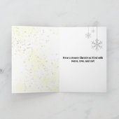 Rainbow Stropdas-dye Christmas Feestdagen Kaart (Binnen)