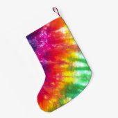 Rainbow Stropdas-Dye Gepersonaliseerd Love Kleine Kerstsok (Achterkant (Hangend))