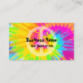 Rainbow-Stropdas-Dye Hippie Visitekaartje (Achterkant)