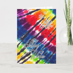 Rainbow Stropdas-Dye Holiday Kaart