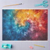 Rainbow Stropdas-Dye Swirl Decoupage Tissuepapier (Craft)