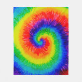 Rainbow-Stropdas-Dye Swirl Fleece Deken (Voorkant)