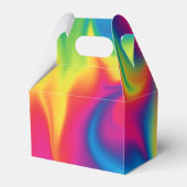 Rainbow Stropdas-Dye Verjaardagsfeest Voorkeur Gab Bedankdoosjes (Achterkant)