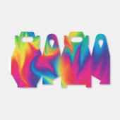 Rainbow Stropdas-Dye Verjaardagsfeest Voorkeur Gab Bedankdoosjes (Uitgevouwen)