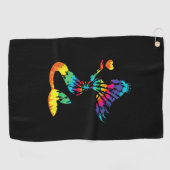 Rainbow Stropdas-Dye Zeemeermin Shirt in de jaren Golfhanddoek (Horizontaal)