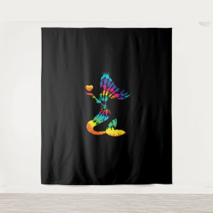Rainbow Stropdas-Dye Zeemeermin Shirt in de jaren Wandkleed