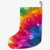 Rainbow-Stropdas-kleurstof Gepersonaliseerd Kleine Kerstsok (Achterkant)