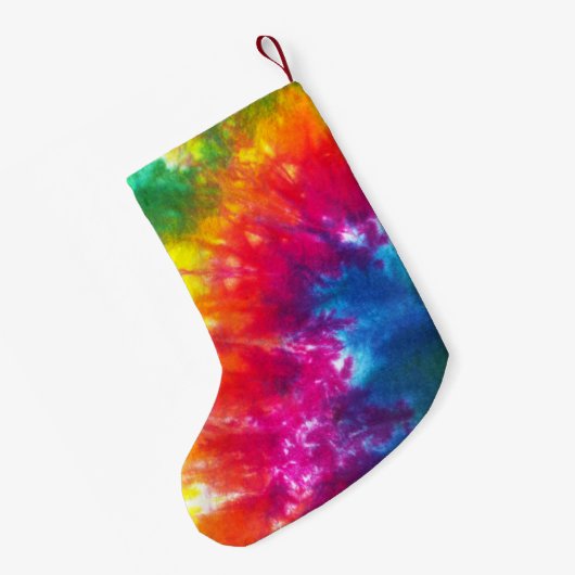 Rainbow-Stropdas-kleurstof Gepersonaliseerd Kleine Kerstsok (Achterkant (Hangend))