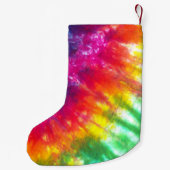 Rainbow-Stropdas-kleurstof Gepersonaliseerd Kleine Kerstsok (Achterkant)