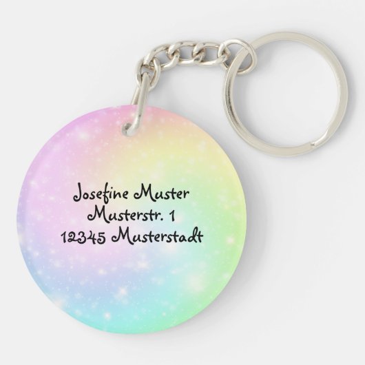 Rainbow Strudel Sleutelhanger (Achterkant)