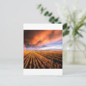 Rainbow Stubble Field Saskatchewan Canada Briefkaart (Staand voorkant)