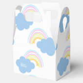 Rainbow Summer Clouds Pastel Scribble Doodle Bedankdoosjes (Geopend)