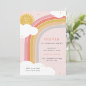 Rainbow, Sun and Clouds Kind, verjaardag Bright 2 Kaart (Staand voorkant)