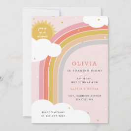 Rainbow, Sun and Clouds Kind, verjaardag Bright 2 Kaart