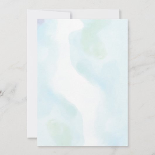 Rainbow Sun Boy baby shower uitnodiging (Achterkant)