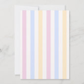 Rainbow Sun Cloud Kinder meisje Schattige Kawaii V Kaart (Achterkant)