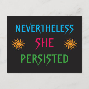 Rainbow Sun Desondanks hield ze Briefkaart vol