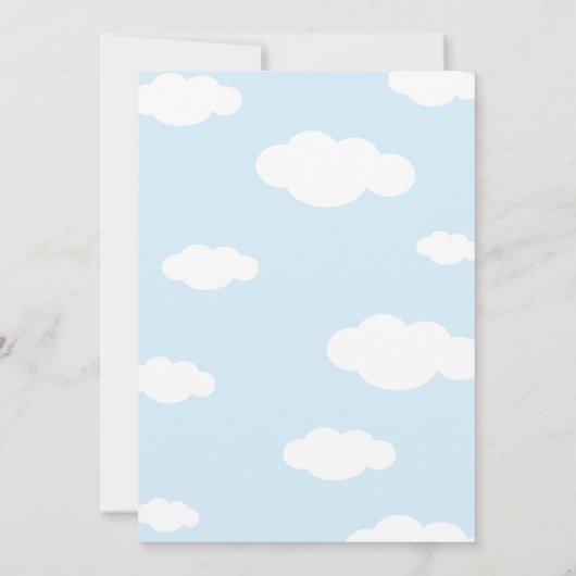 Rainbow, Sun en Clouds Kind, verjaardag Bright Blu Kaart (Achterkant)