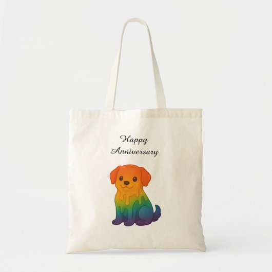 Rainbow Sun - Gelukkig Jubileum Tote Bag (Voorkant)