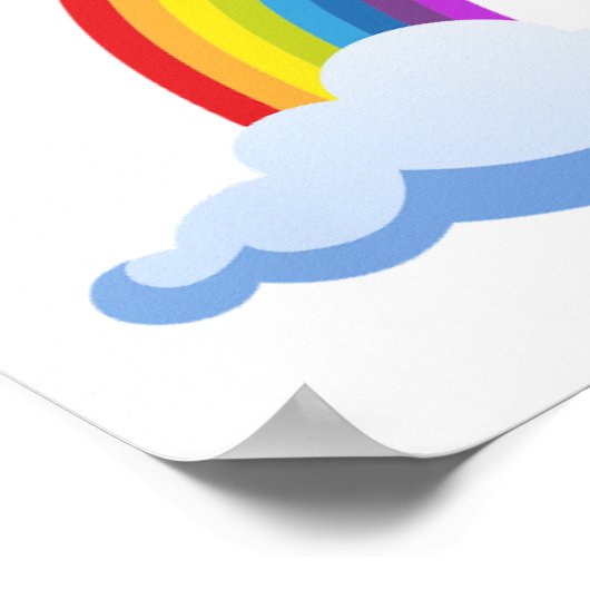 Rainbow Sun Kantoor personaliseer Destiny Destiny' Poster (Hoek)