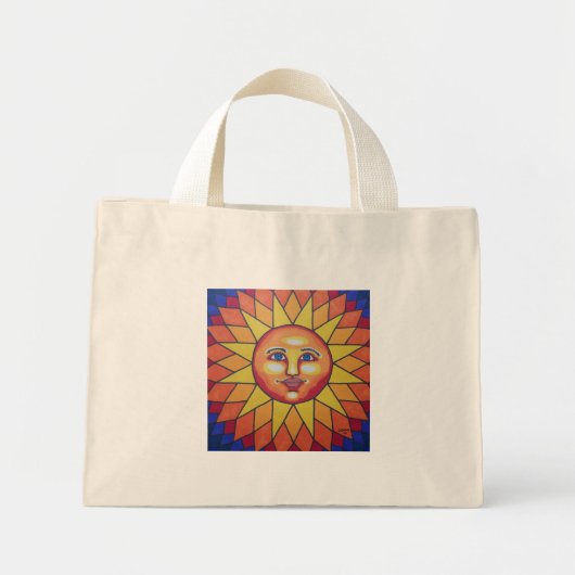 Rainbow Sun Mini Tote Bag (Voorkant)