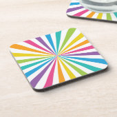 Rainbow Sunburst Bier Onderzetter (Linkerzijde)