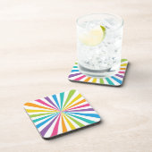 Rainbow Sunburst Bier Onderzetter (Rechterzijde)