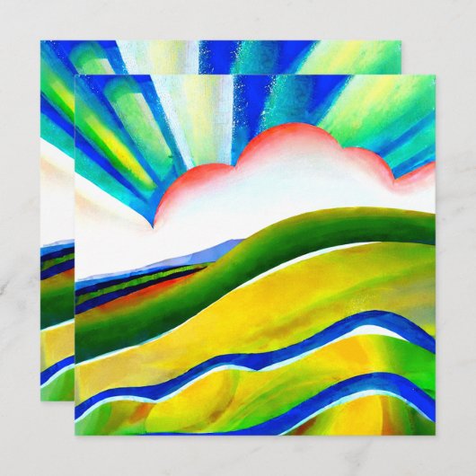 Rainbow Sunburst Landscape (Voorkant / Achterkant)