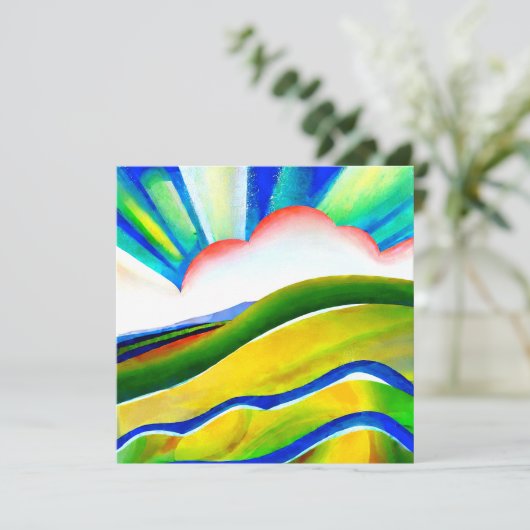 Rainbow Sunburst Landscape (Staand voorkant)
