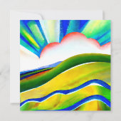 Rainbow Sunburst Landscape (Achterkant)