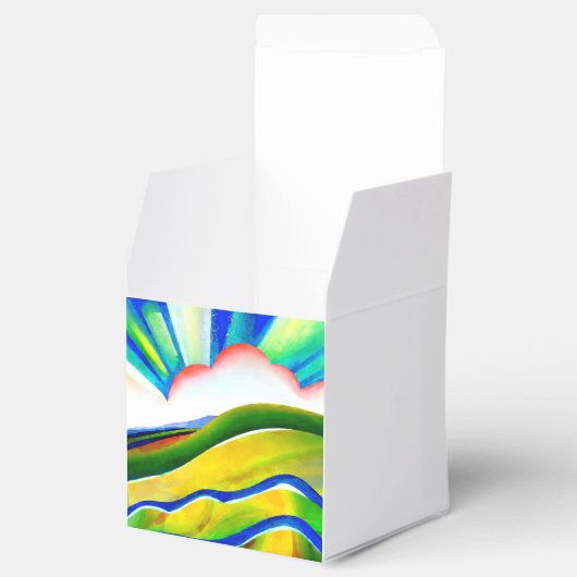 Rainbow Sunburst Landscape Bedankdoosjes (Geopend)