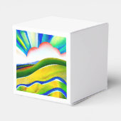 Rainbow Sunburst Landscape Bedankdoosjes (Achterkant)
