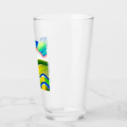 Rainbow Sunburst Landscape Glas (Links)